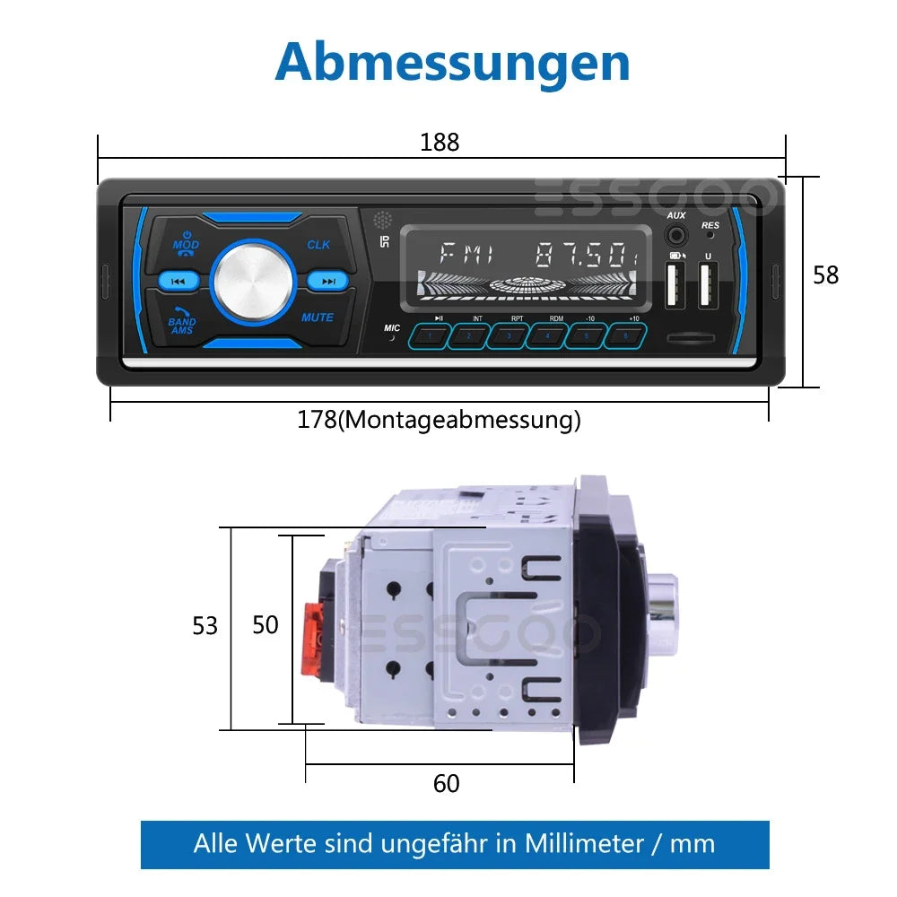 DAB+ MP3 Player - Musik Im Auto Instalation